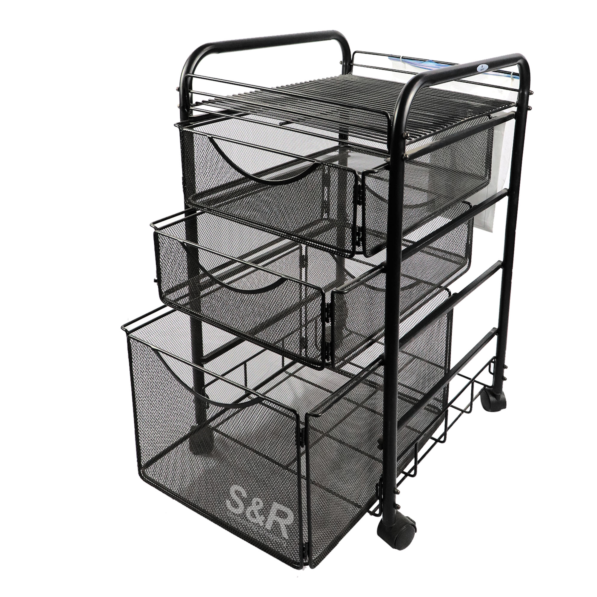 Safco Onyx Steel Mesh File Cart 1pc